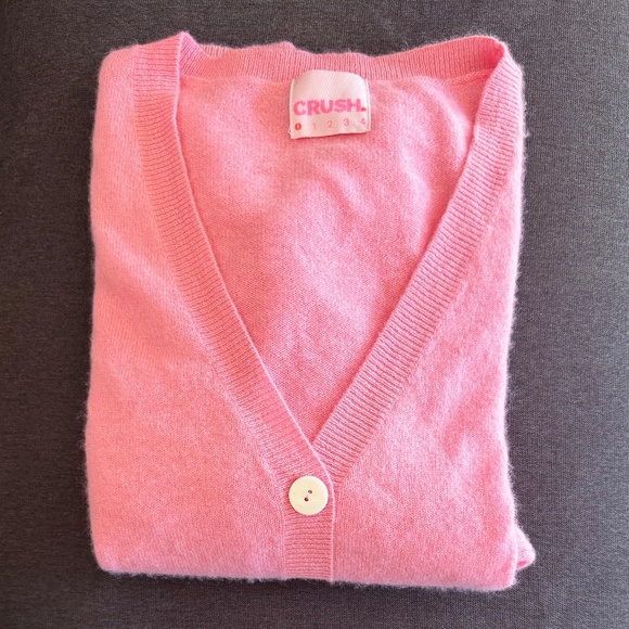 CRUSH Cashmere Pink Button-Up Cardigan - Picture 10 of 12